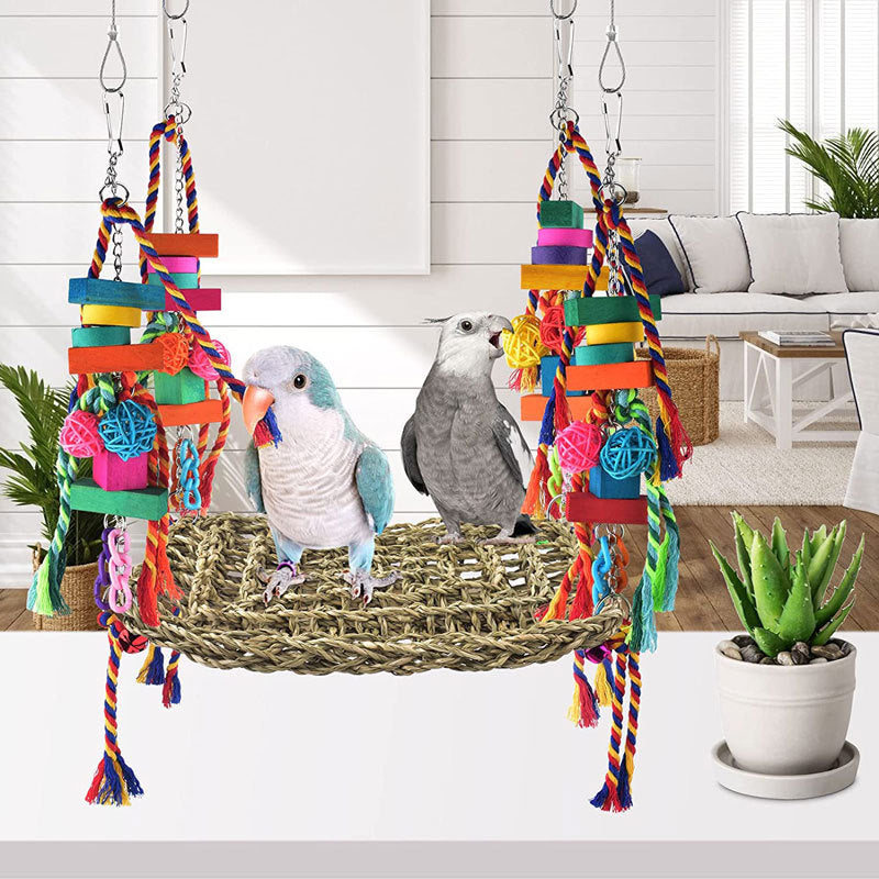 Discover the Ultimate Climbing Net Hammock for Your Feathered Friends!